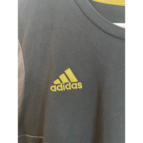 Adidas Real Madrid Climalite Short Sleeve T-Shirt Black/Gold Mens 2XL - Picture 11 of 15